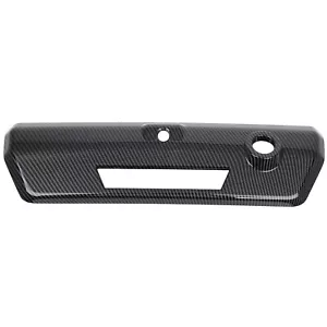 1pcs For 2021-2022 Ford F150 Rear Door Handle Glossy Black Cover Carbon Fiber - Picture 1 of 7