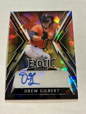 2023 LEAF EXOTIC DREW GILBERT 2/3 PARROT ICE AUTO ASTROS SP