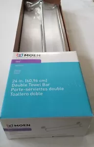 Moen Iso 24" Double Towel Bar Chrome - Picture 1 of 4