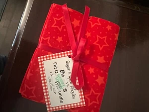 RED QUILTING FABRIC -fat quarters - Picture 1 of 3