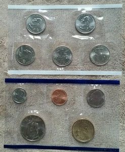 2002-P Set monete non circolate US Mint, 10 monete, 2 confezioni morbide sigillate - Foto 1 di 9