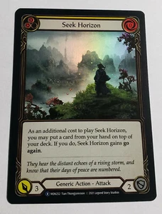 3x Seek Horizon *FOIL* [Yellow] Flesh and Blood - MON UNLIMITED M/NM - Picture 1 of 1