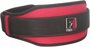 FIT1ST Fitness First Pro Weight Lifting Belt - Red Sz. Large - New