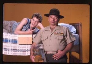 Roomies Corey Haim Burt Young Marine Sergeant Original Transparency NBC Stamped - Picture 1 of 1