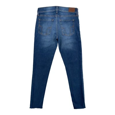 Pantalones de mezclilla elásticos de tiro bajo vintage ajustados azules Fossil para mujer talla 27 Foto 1 de 4
