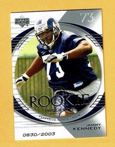 2003 Upper Deck Honor Roll ROOKIE SP # 142 Jimmy Kennedy RAMS #'d to 2003 - Picture 1 of 3