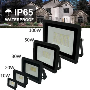 Proyector LED 10-100Watt IP65 Lámpara Exterior Exterior Jardín Fachada Foco - Imagen 1 de 18