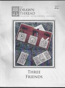 The Drawn Thread-Three Friends-cross stitch chart pack-New - Picture 1 of 2