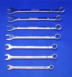 KOBALT 7 Piece Universal 12 Point Combination Wrenches Metric Chrome USA NEW - Picture 1 of 2