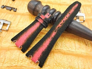 28mm/18mm Two Tones Canvas Watch Band Bespoke Military Fashion - Picture 1 of 13