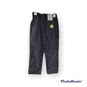 Cat & Jack Boys Size 6 Adjustable Waist Reinforced Knee Blue Pants New - Picture 1 of 9