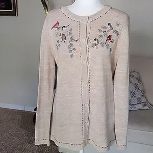 Cárdigan suéter bordado Blair para mujer talla L - Imagen 1 de 8