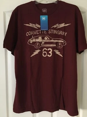 NEW 1963 Chevrolet Corvette Stingray Classic Collection Official GM  T-Shirt - Изображение 1 из 2