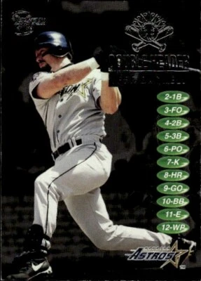 1998 SkyBox Dugout Axcess #1DH Jeff Bagwell Double Header HOF - Image 1 of 2