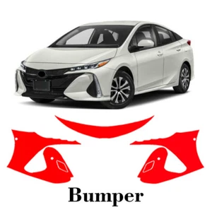 Front bumper PreCut PPF Paint Protection Film For Toyota Prius Prime 17-2022 - Picture 1 of 7