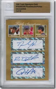 DAVID PRICE * Ross DETWILER * Jarrod Parker Autograph Rookie GOLD Auto BGS #/10 - Picture 1 of 1