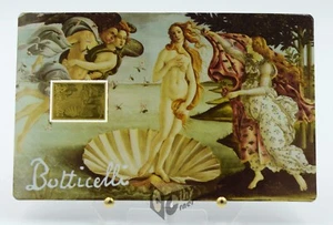 Barra de monedas de oro Nacimiento de Venus por Botticelli 1/1000 OZ 999 3000 francos Chad - Imagen 1 de 3
