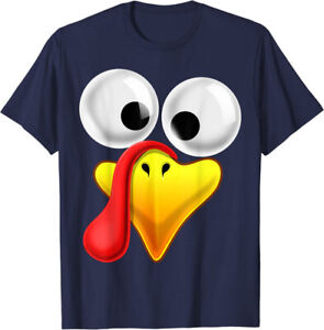 Turkey Face Thanksgiving Matching Family Costume Unisex T-Shirt