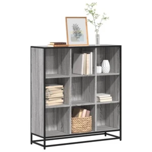 Bücherregal Grau Sonoma 97,5x33x107,5 Holzwerkstoff und Metall - Bild 1 von 10