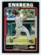 2005 Topps Chrome Black Refractor Morgan Ensberg #391   181/225