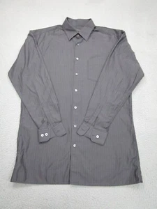 Ermenegildo Zegna Shirt Mens 2XT Gray 2XL Tall Button Long Sleeve Cotton - Picture 1 of 15