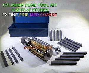 KIT AMOLADORA DE HIERRO BLOQUE DE CILINDROS DE MOTOCICLETA 2"" a 3"" + 120,220,320,420 piedras - Imagen 1 de 2