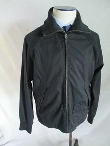 Paul Smith Auténtico Moderno Negro Algodón Cremallera Frontal Cortavientos Chaqueta Grande - Imagen 1 de 5