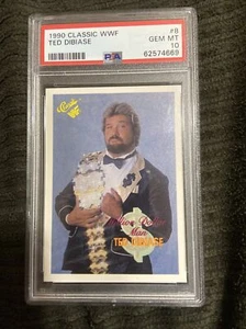 1990 Classic WWF #8 Ted Dibiase PSA 10 Rookie - Foto 1 di 2