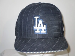 59Fifty LA Dodgers Denim gestreifte Mütze passend 7 1/8 Baumwolle MLB Baseballkappe New Era - Bild 1 von 1