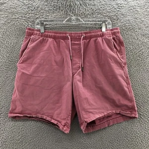 American Eagle Chino Shorts Mens Medium (actual 35x7) Red Cotton Blend Mid Rise - Picture 1 of 19