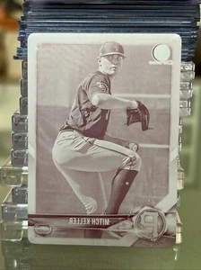 2018 Topps Bowman Chrome Draft Printing Plate Magenta Mitch Keller 1/1 Pirates - Picture 1 of 2