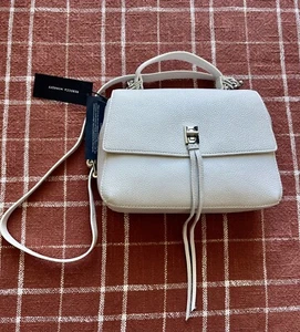 NWT Rebecca Minkoff White Darren Top Handle Messenger $328 - Picture 1 of 2