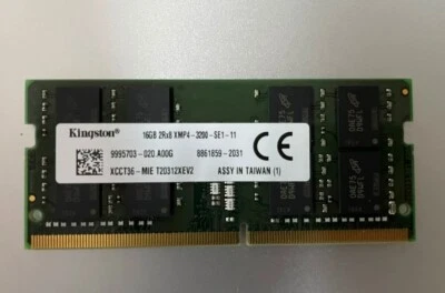 Kingston 16GB DDR4 3200 Laptop SO-DIMM RAM 2Rx8 PC4-25600 for Dell HP Lenovo - Image 1 of 2