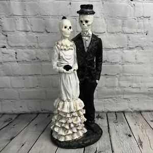 Scheletro Sposi Statuina 16” Decorazione Halloween Fino alla Morte Fateci Parte - Foto 1 di 9