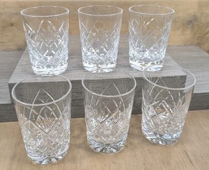 Juego de 6 vasos de vidrio de whisky de cristal soplado a mano ROYAL BRIERLEY - Windsor - Imagen 1 de 7