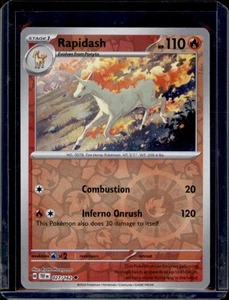 Rapidash SV05: Temporal Forces Pokémon #027/162 Reverse Holo NM+ - Picture 1 of 2