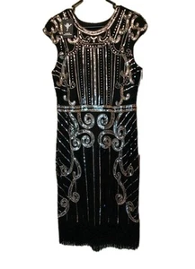 Unique Vintage Look Dance Skirt Performance dress. Black Zise L large  - Picture 1 of 18