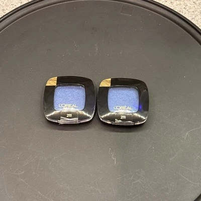 LOT OF 2 ~ LOREAL COLOUR RICHE EYE SHADOW # 211 GRAND BLEU New! Sealed! - Image 1 of 4