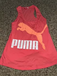 PUMA Women's Tank TOP, Logo Vest, Sleeveless, Sz Small - Picture 1 of 3