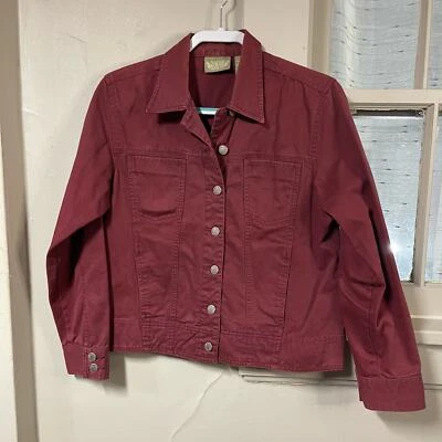 Blassport, Maroon lightweight button down jacket, Medium - Image 1 of 3