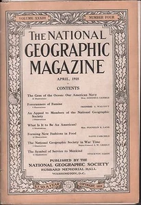 National Geographic Magazine April 1918 Forerunners of Famine 020617DBE2 - Picture 1 of 1