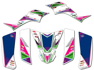 2003-2006 KFX 50 SURGE Pink Senge Graphics Kit Compatible with Kawasaki - Foto 1 di 7