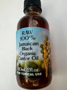 ACEITE DE RICINO NEGRO ORGÁNICO JAMAICANO CRUDO CON GOTERO - Imagen 1 de 1