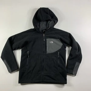 The North Face Boy's Large 14/16 Jacket Warm Fleece Hoodie Lined Black - Picture 1 of 4