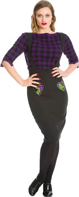 Banned MADE FOR EACH OTHER Frankenstein PENCIL SKIRT Bleistiftrock Rockabilly - Bild 1 von 4