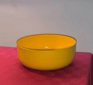 Arabia Finel Kaj Franck Emaille Schale 8" MCM gelb Finnland Vintage 60er - Bild 1 von 20