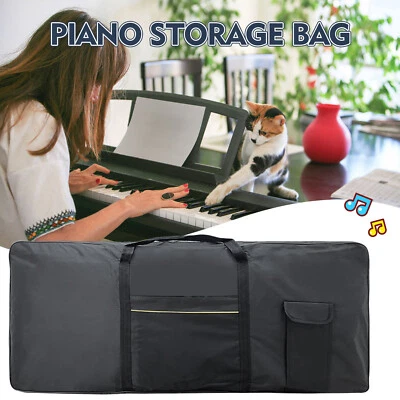 61-Key Keyboard Storage Bag Protective Case Thick Padded Portable Waterproof - Bild 1 von 4