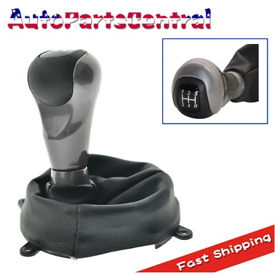 5 Speed Gear Shift Knob With Boot Cover Case fits Honda Civic 2006-2010 2011 - Image 1 of 4