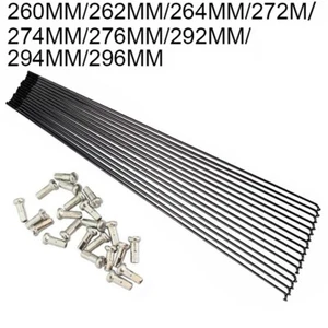 Premium Bike Bicycle Steel Wire Spokes Nipples W/ Spoke Cap Multiple Sizes - Picture 1 of 27