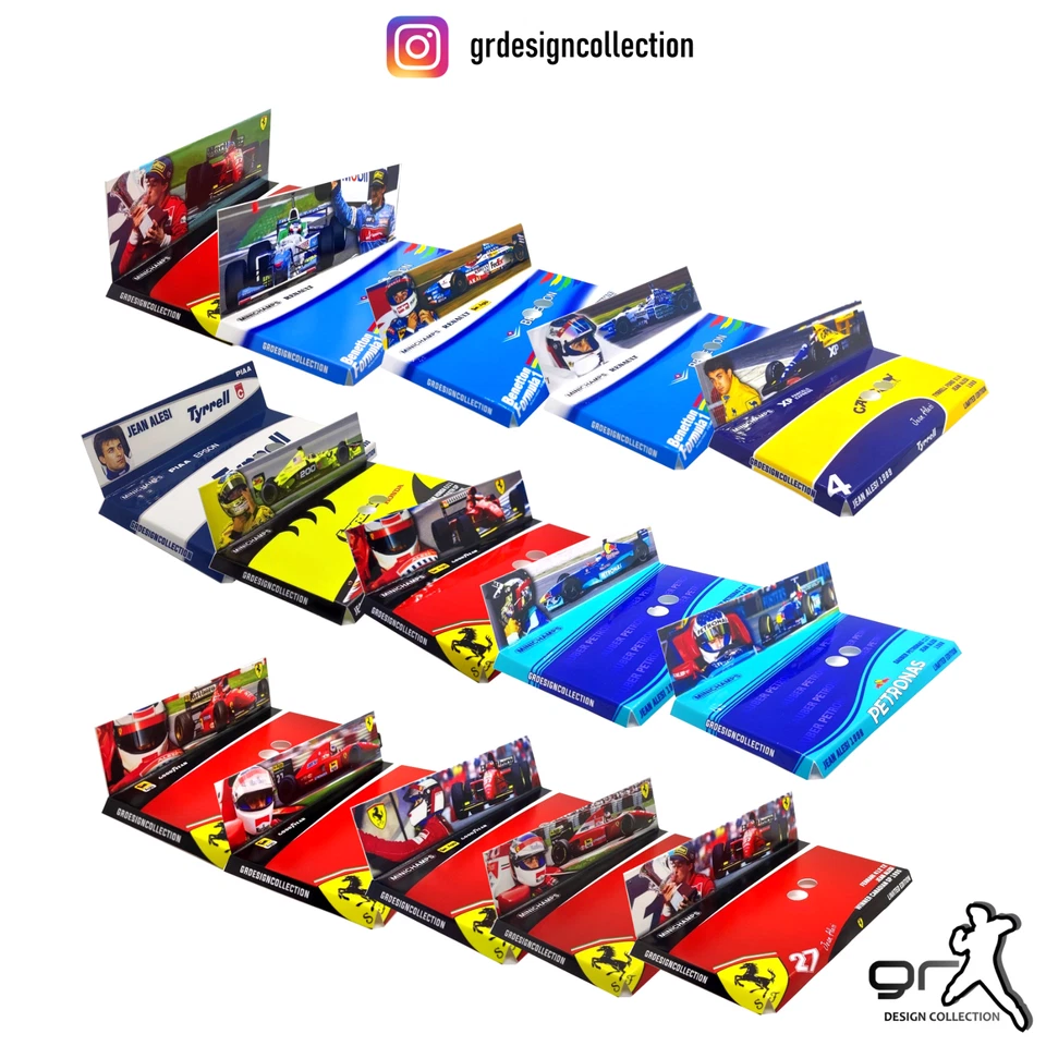 [F1 Minichamps] JEAN ALESI COLLECTION Pack CUSTOM INLAY / 1:43 - Immagine 1 di 1